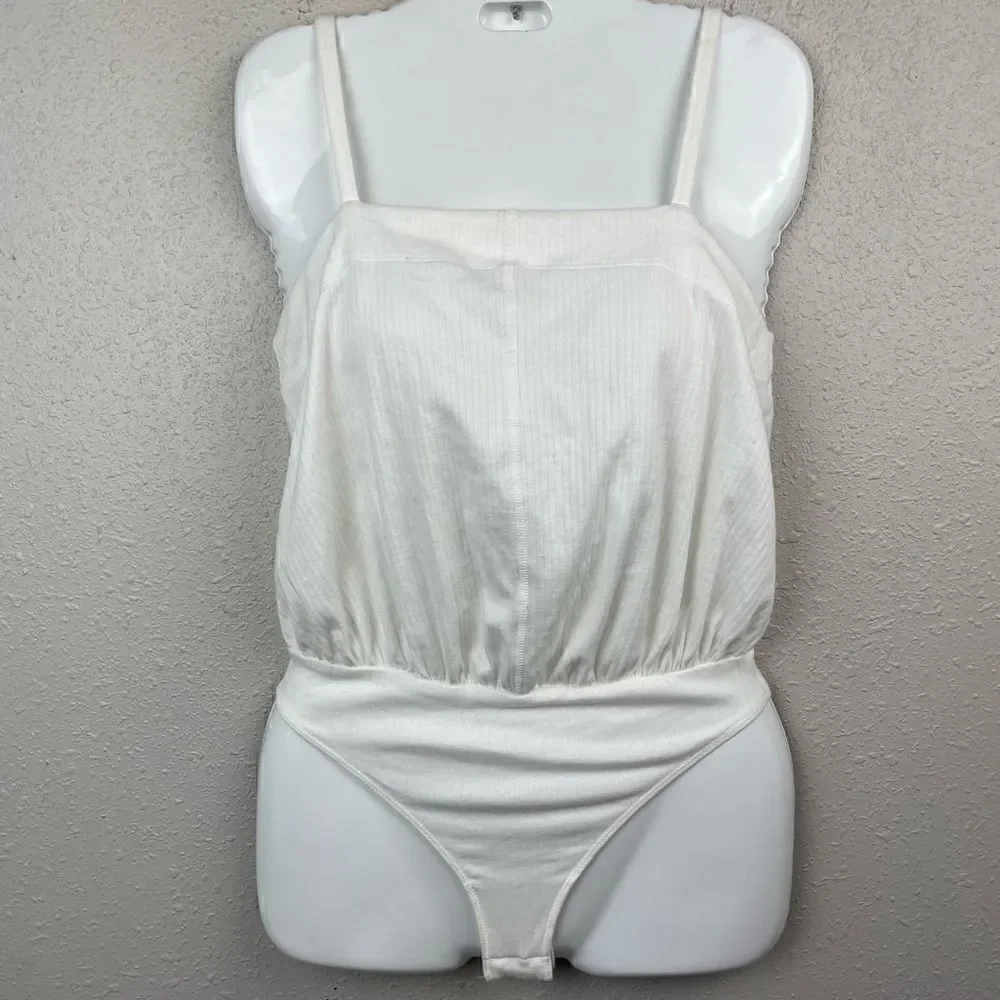 NWT Free People Intimately Ivory White Bodysuit Size XS